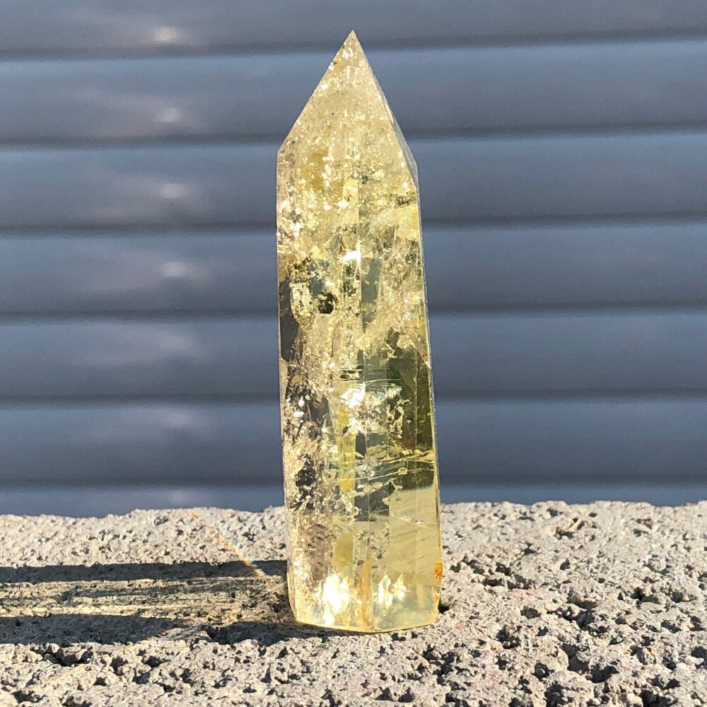 Natural citrine crystal quartz obelisk wand point healing - Premium Natural Citrine Crystal Quartz Obelisk Wand Point from Concordia Style Boutique - Just $17.44! Shop now at Concordia Style Boutique