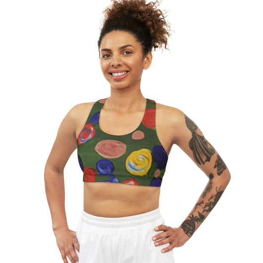 Seamless Sports Bra (AOP) - Premium Sports Bra from Concordia Style Boutique - Just $42.28! Shop now at Concordia Style Boutique