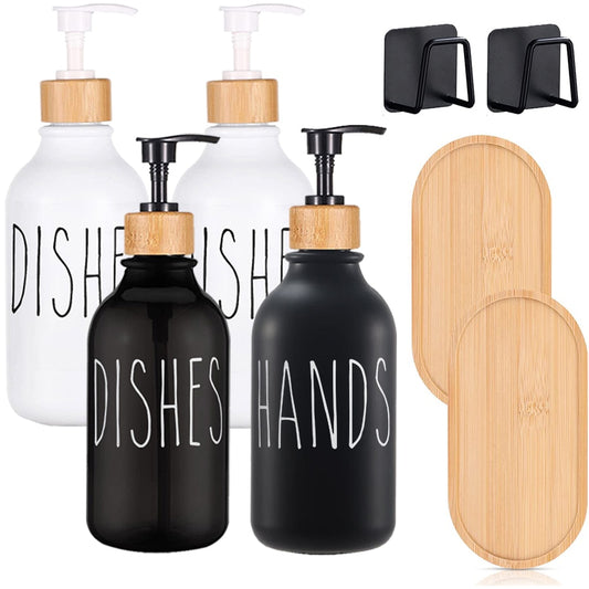 Dish Soap Bottle with Bamboo Pump - Premium Dish Soap Bottle with Bamboo Pump from Concordia Style Boutique - Just $11.22! Shop now at Concordia Style Boutique