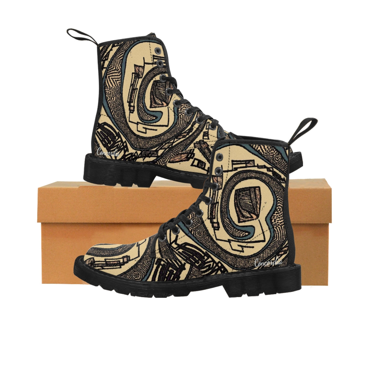 Men's Canvas Boots - Premium Shoes from Printify - Just $106.97! Shop now at Concordia Style Boutique