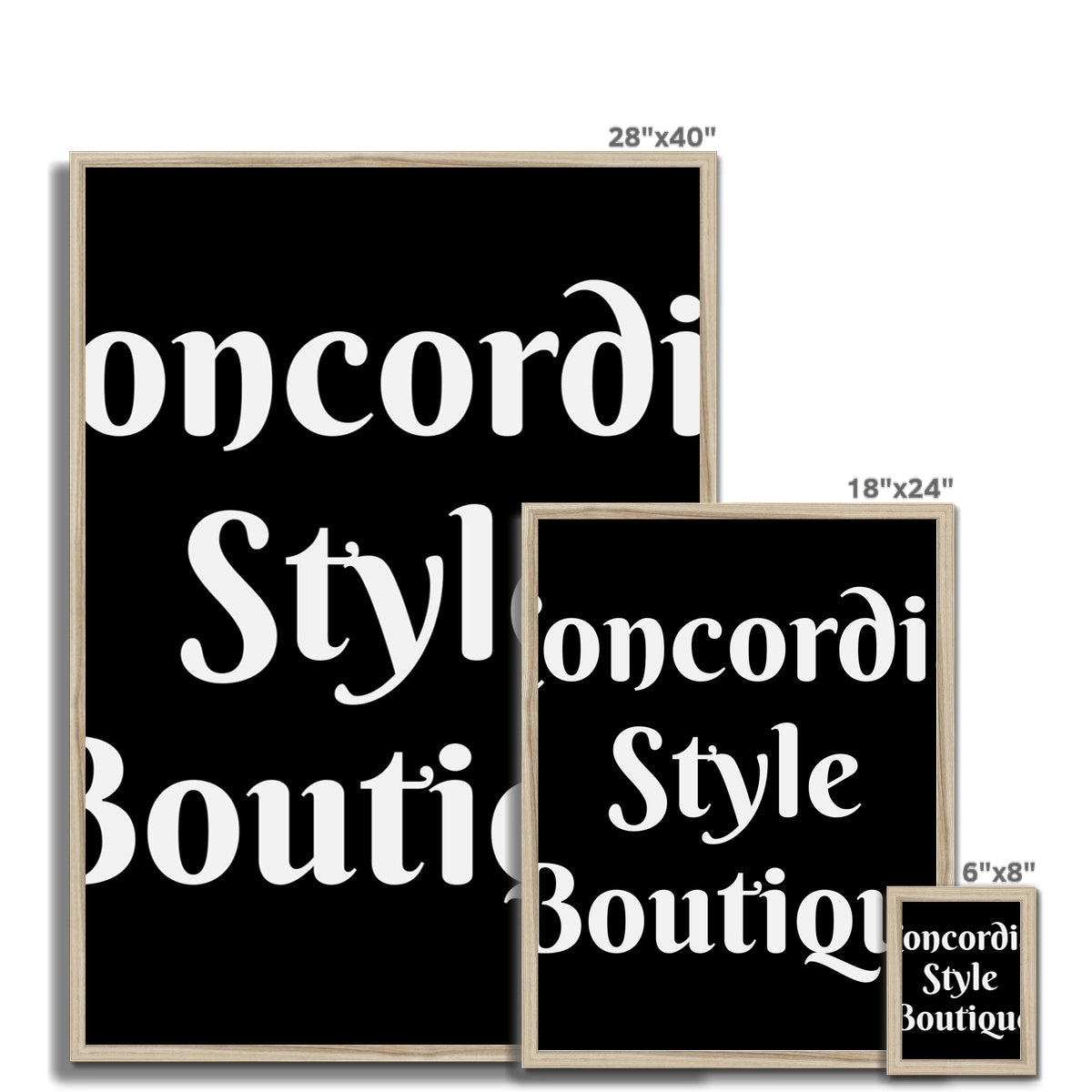 Concordia Style Boutique Framed Print