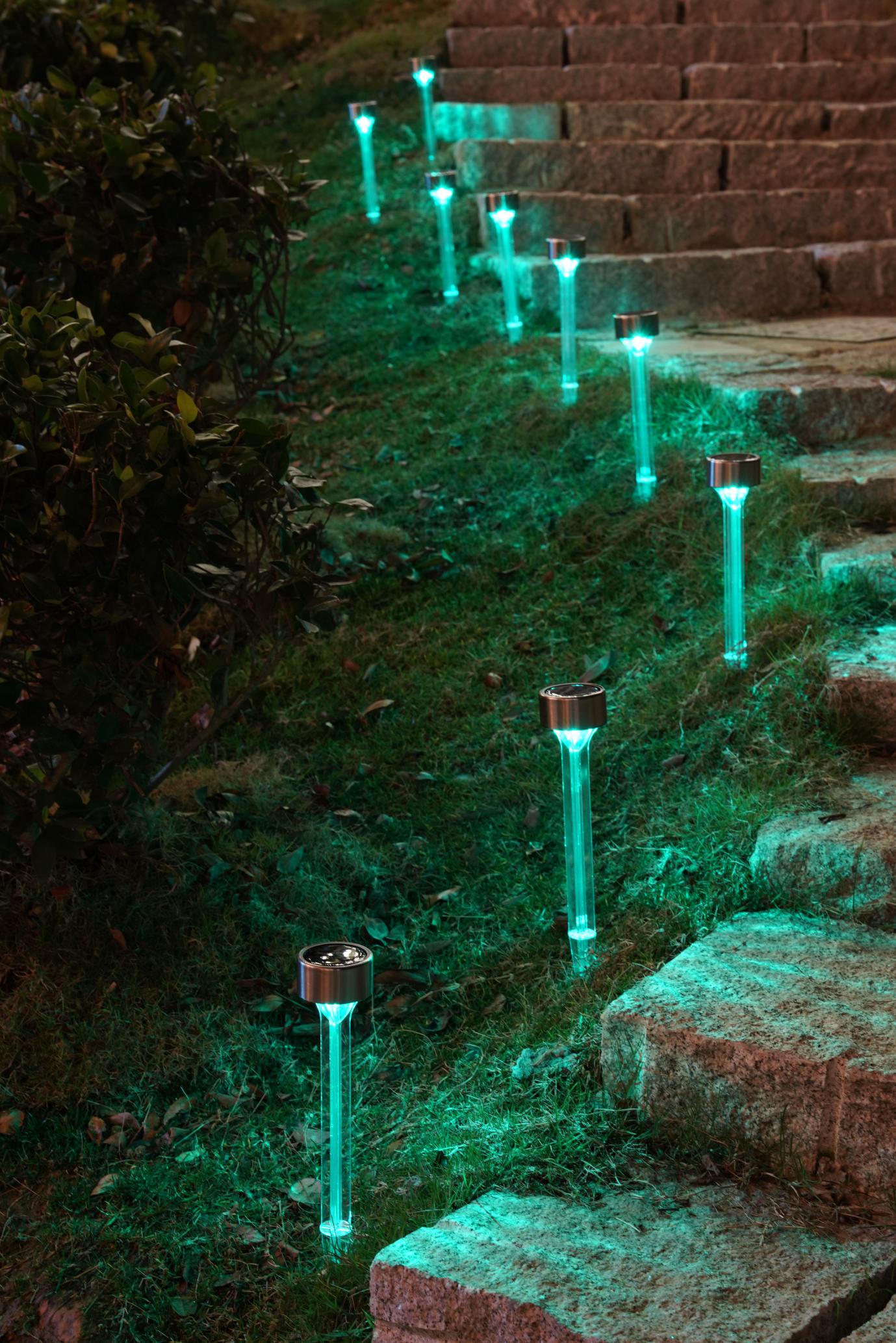 Solar Landscape Lights - Transparent Decorative Waterproof - 10 Pack Solar Powered Pathway Lights - Premium Patio Sofas & Sectionals from MyDepot - Just $70.94! Shop now at Concordia Style Boutique
