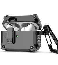 Airpod Case with Lock Compatible with Apple Airpods Case 2nd Generation Case, Rugged Case Cover for AirPods 1st Charging Case with Keychain for Men Women[Front LED Visible] - Premium Cases from Concordia Style Boutique - Just $6.96! Shop now at Concordia Style Boutique