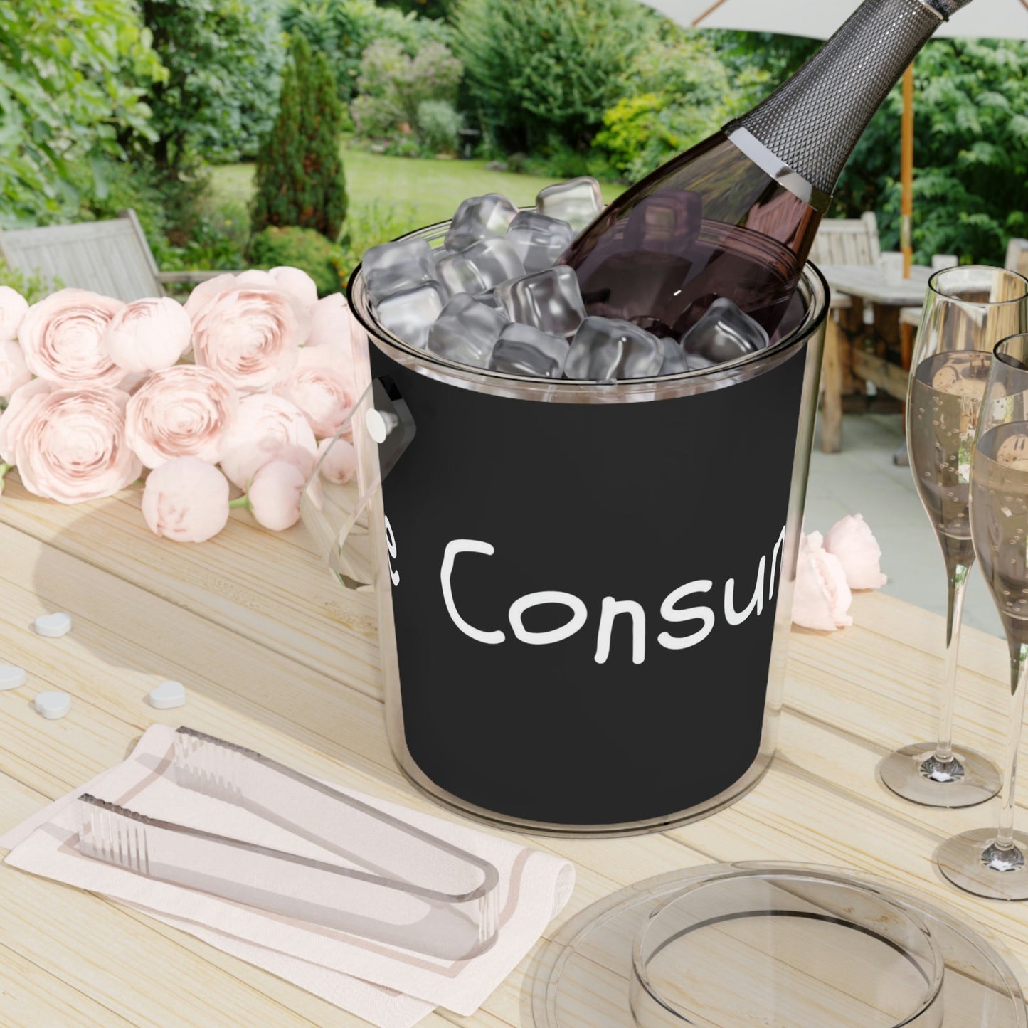Consume - Ice Bucket with Tongs - Premium Ice Bucket with Tongs from Printify - Just $74.50! Shop now at Concordia Style Boutique