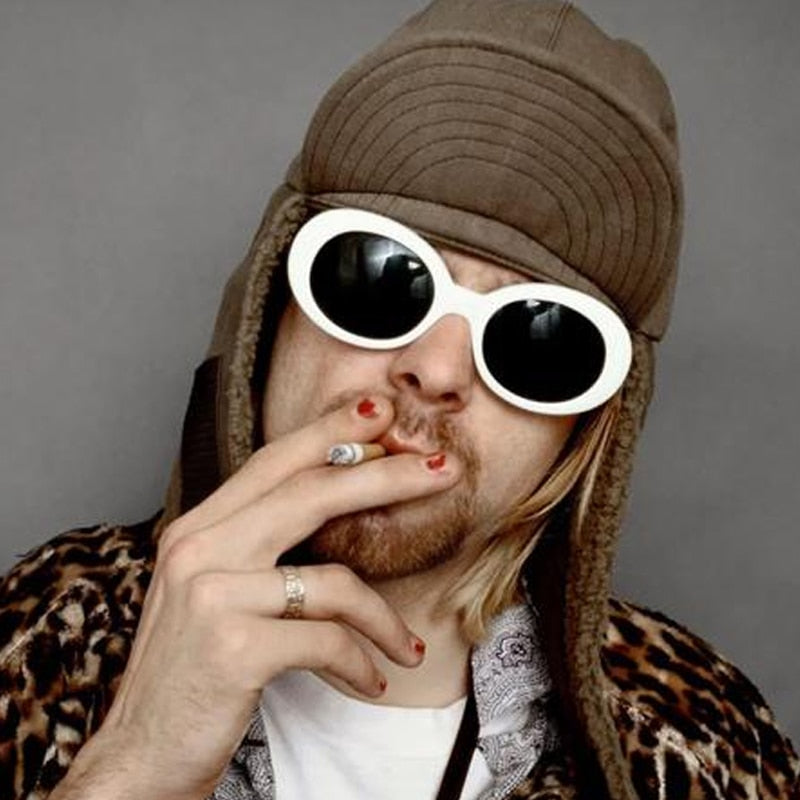 Kurt Cobain Retro Oval Sunglasses