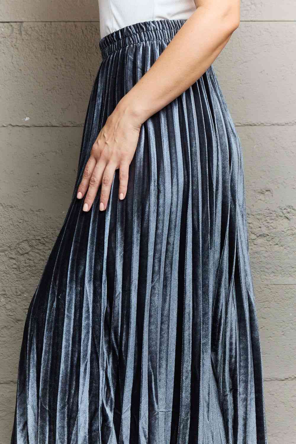 Ninexis Accordion Pleated Flowy Midi Skirt - Premium Accordion Pleated Flowy Midi Skirt from Concordia Style Boutique - Just $31.46! Shop now at Concordia Style Boutique