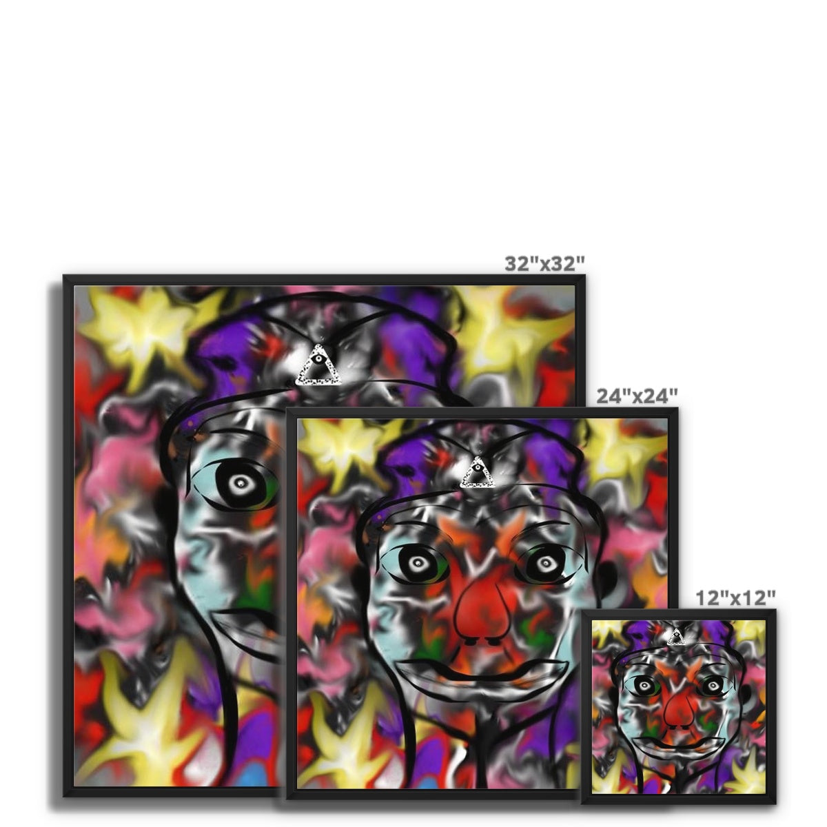 Tears of a Clown Framed Canvas