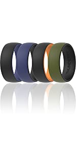 ThunderFit Silicone Wedding Rings for Men, Breathable Step Edge 2 Layer - 10mm Width - 2.3mm Thick - Premium ring from Concordia Style Boutique - Just $15.04! Shop now at Concordia Style Boutique