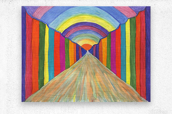 Colorful abstract painting. Perspective - Premium artwork from Concordia Style Boutique - Just $64! Shop now at Concordia Style Boutique