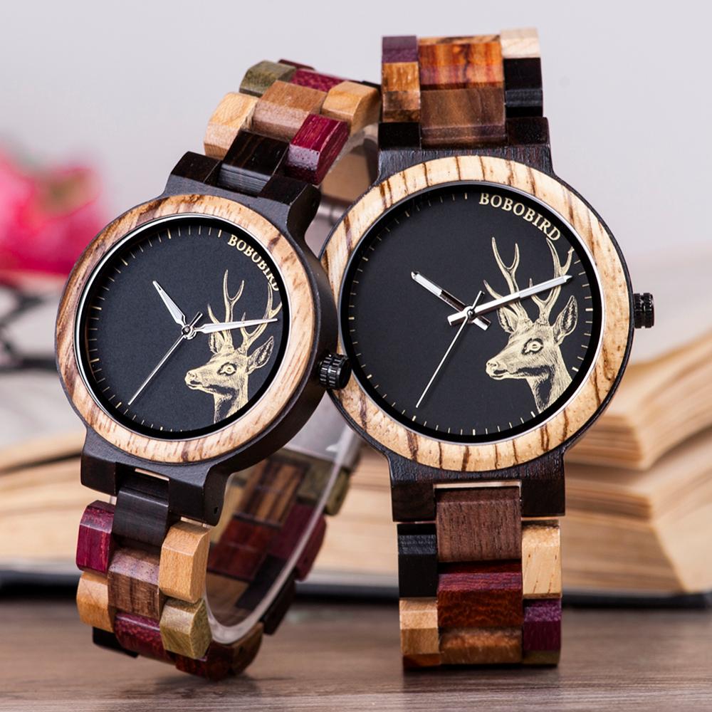 Men Wooden Watches For Women Quartz Wristwatch Wooden Band Clock's USA Warehouse Dropshipping 24 Hours  Fast Shipped