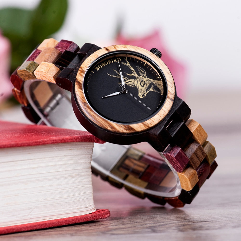 Men Wooden Watches For Women Quartz Wristwatch Wooden Band Clock's USA Warehouse Dropshipping 24 Hours  Fast Shipped