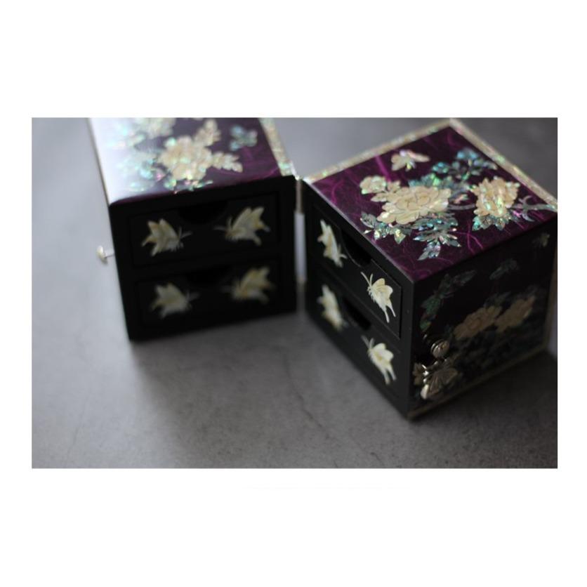 PALBOCK SANGHOE Hanji Najeon Jewelry Box Korean Traditional Handcraft (Butterfly & Peony, Purple) - Premium Jewelry Box from PALBOCK SANGHOE - Just $85.98! Shop now at Concordia Style Boutique