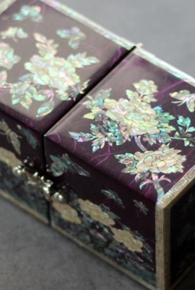 PALBOCK SANGHOE Hanji Najeon Jewelry Box Korean Traditional Handcraft (Butterfly & Peony, Purple) - Premium Jewelry Box from PALBOCK SANGHOE - Just $85.98! Shop now at Concordia Style Boutique