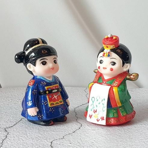 [Drida Shop] Korean Traditional Souvenir Hanbok(Traditional Korean Clothes) Doll Marriage Set - Premium Toy Figures & Playsets from Drida Shop - Just $26.78! Shop now at Concordia Style Boutique