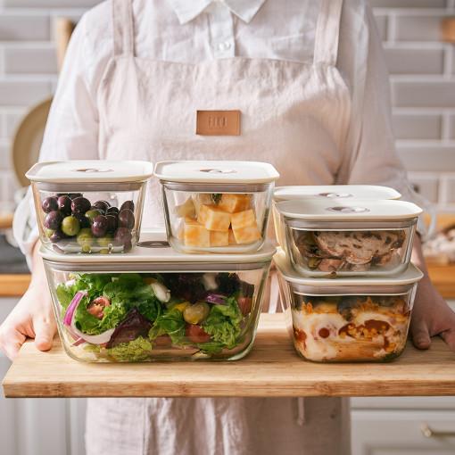 NEOFLAM FIKA Heat Resistant Glass Food Container (4 Types) - Premium Food Container from NEOFLAM - Just $22! Shop now at Concordia Style Boutique