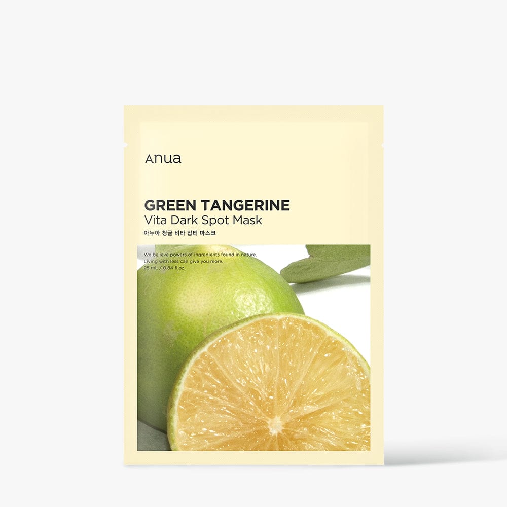 Anua GREEN TANGERINE VITA DARK SPOT MASK 25ml X 10 ea - Ships from Korea - Concordia Style Boutique