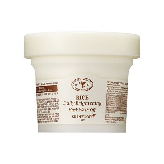 SKINFOOD Rice Daily Brightening Mask Wash Off -  210 g - Ships from Korea - Premium Face Cleanser from Concordia Style Boutique - Just $22! Shop now at Concordia Style Boutique