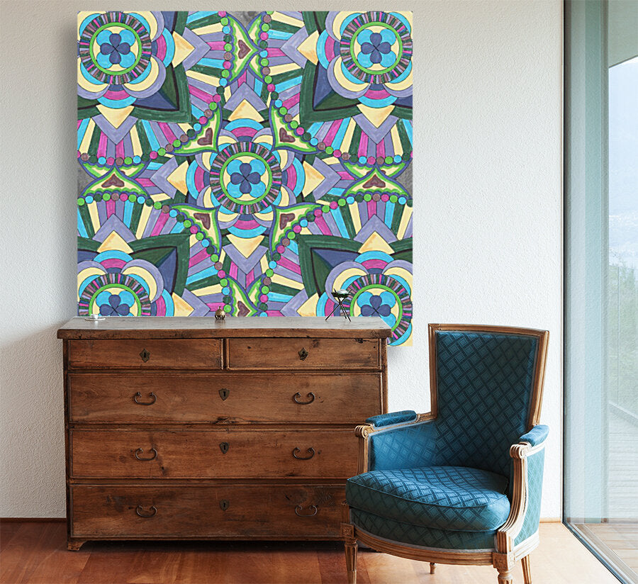 Hand Painted Watercolor Mandala Meditation Pattern - Premium artwork from Concordia Style Boutique - Just $46! Shop now at Concordia Style Boutique