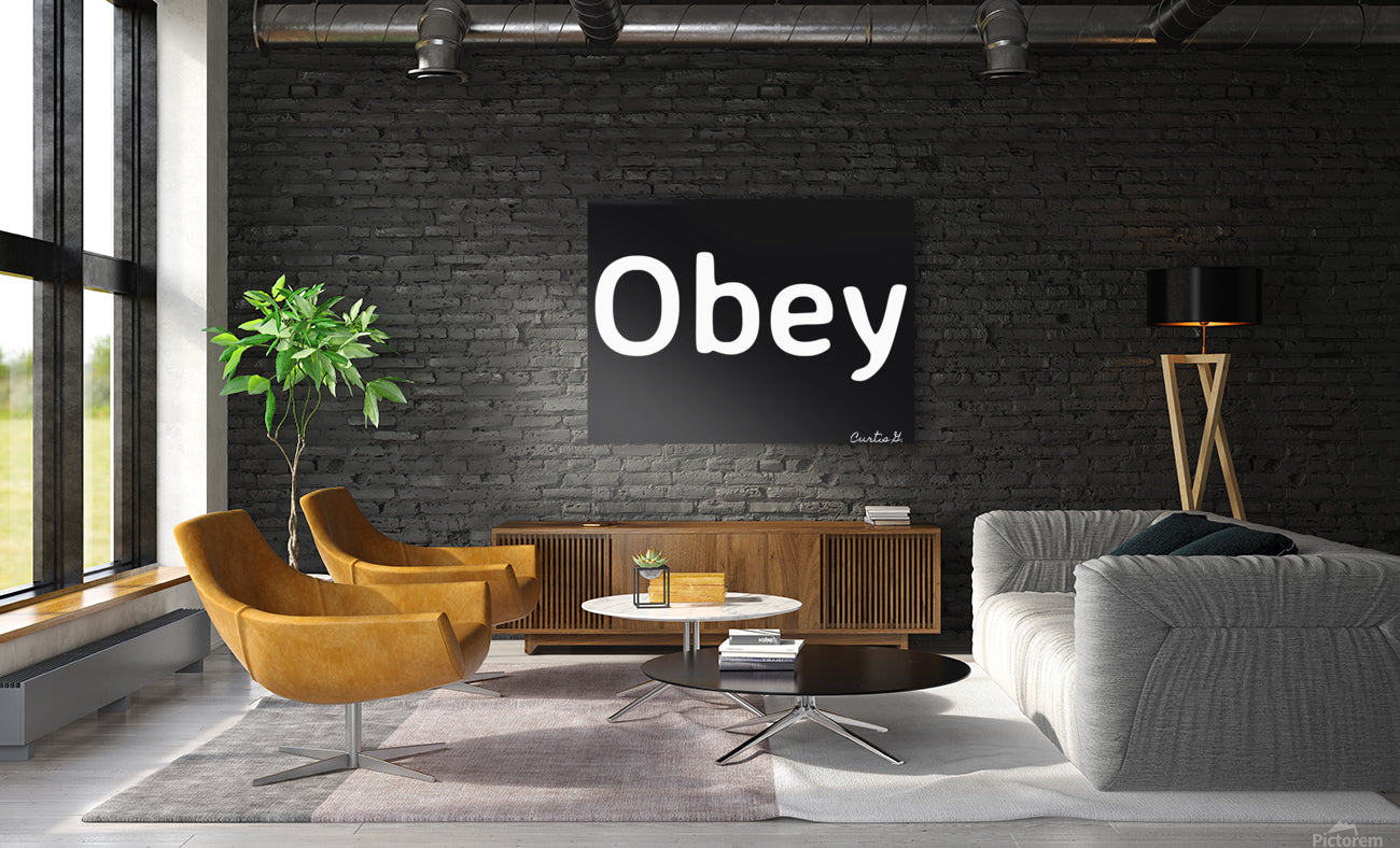Obey  - Art By Concordia - Premium  from Concordia Style - Just $26! Shop now at Concordia Style Boutique