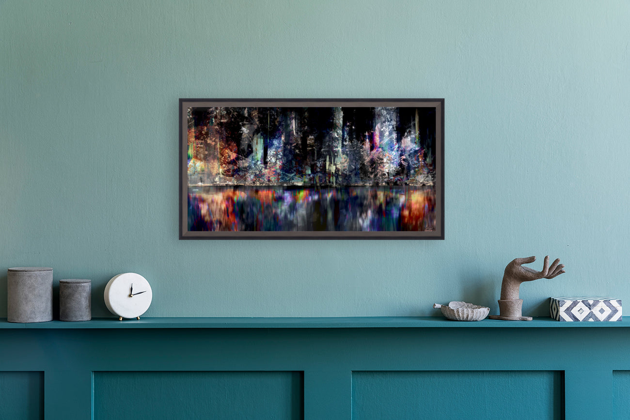 Boston Harbor Night Vibe - Abstract Art by Jason Cianelli - Premium artwork from Concordia Style Boutique - Just $59! Shop now at Concordia Style Boutique