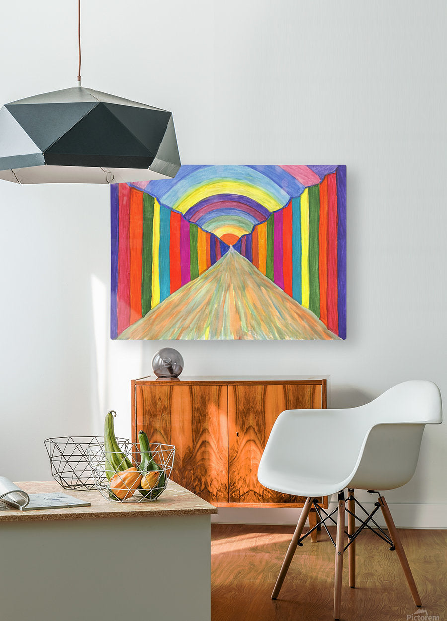 Colorful abstract painting. Perspective - Premium artwork from Concordia Style Boutique - Just $64! Shop now at Concordia Style Boutique