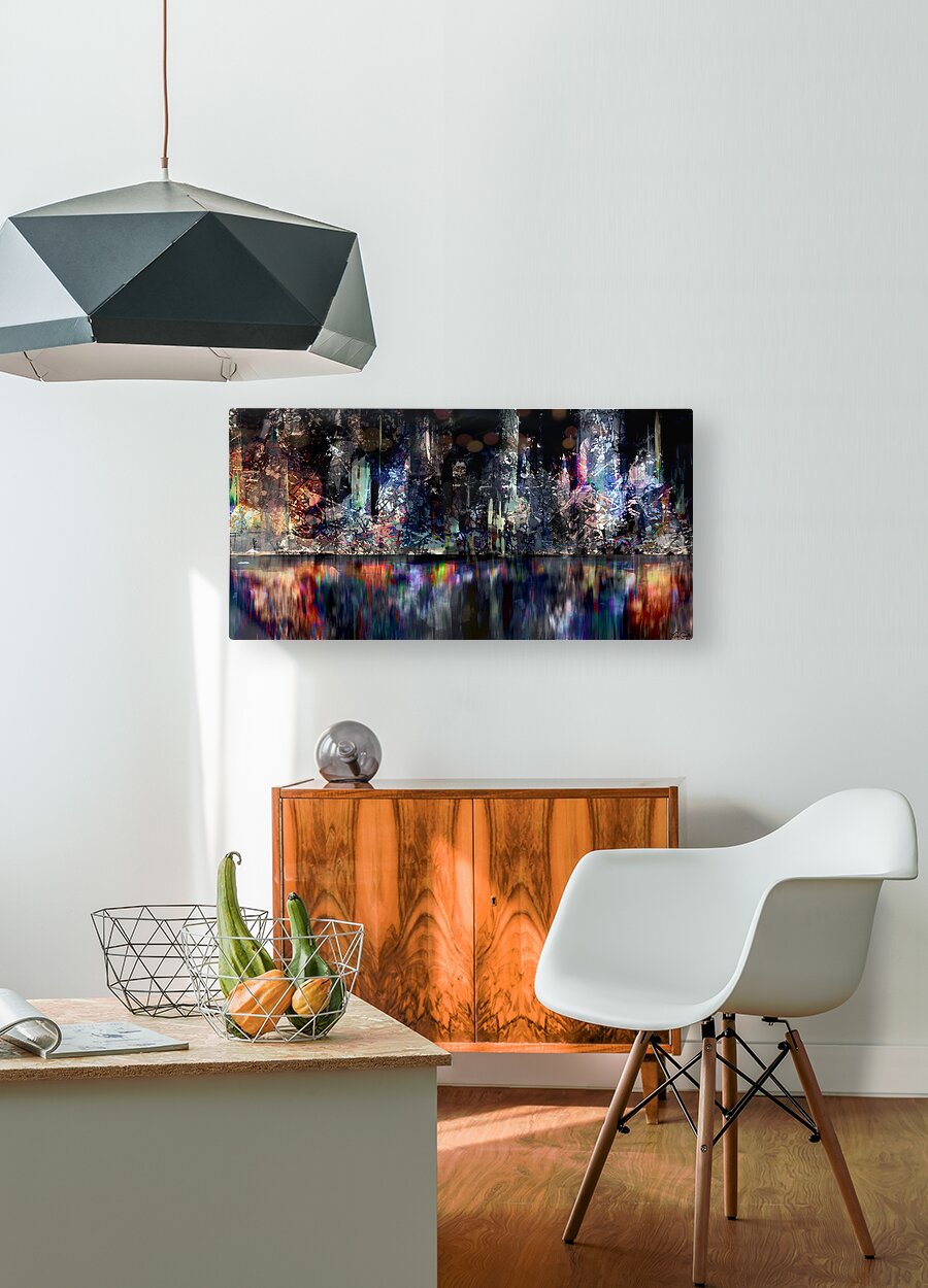 Boston Harbor Night Vibe - Abstract Art by Jason Cianelli - Premium artwork from Concordia Style Boutique - Just $59! Shop now at Concordia Style Boutique