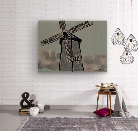 Blue Windmill - Premium artwork from Concordia Style - Just $24! Shop now at Concordia Style Boutique